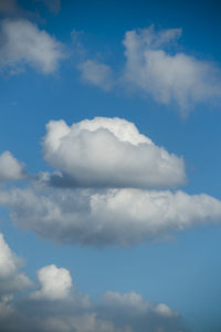 Low angle view of clouds in sky