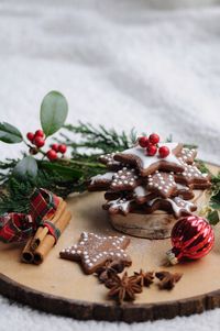 Close-up of christmas tree