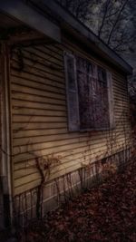 Exterior of abandoned house