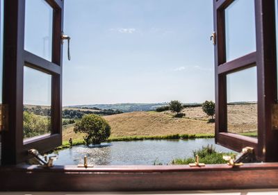 Open windows in the countryside