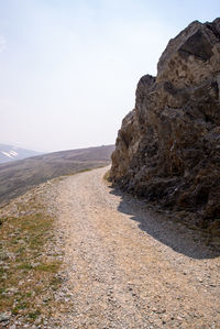 Scenic view of landscape against clear sky