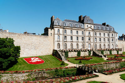 View of building against blue sky