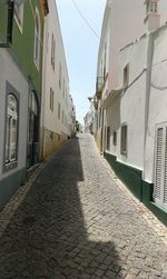 Narrow alley in city