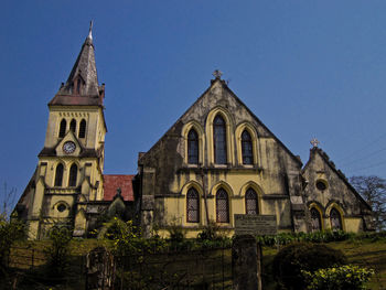 Low angle view of historic building against sky