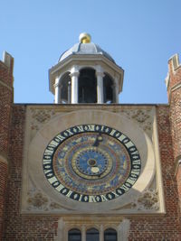 Low angle view of building against clear sky