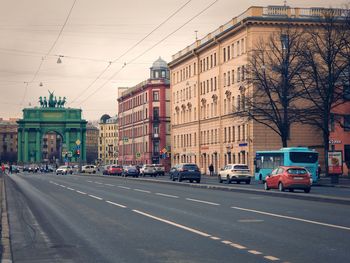 View of city street