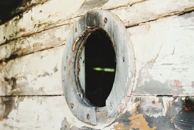 Close-up of old weathered wall