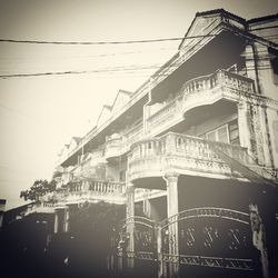 Low angle view of building against sky