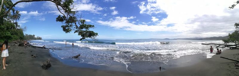 Panoramic view of sea against sky