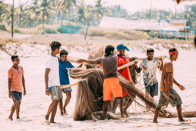 People at beach