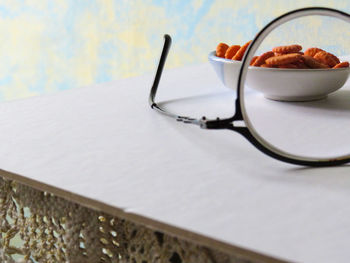 Snacks seen through the lens.