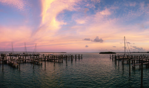 A spectacular sunrise in bimini, bahamas