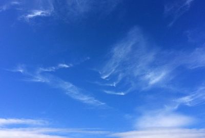 Low angle view of blue sky