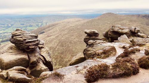 View of rock formations