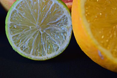 Close-up of lemon slices