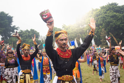 Group of people in traditional clothing