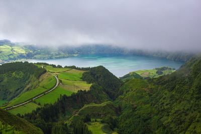 Scenic view of landscape against sky