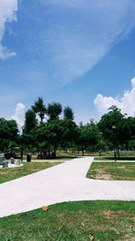 Trees in park