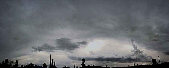 Clouds over cloudy sky
