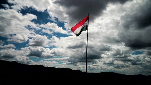 Flag against sky