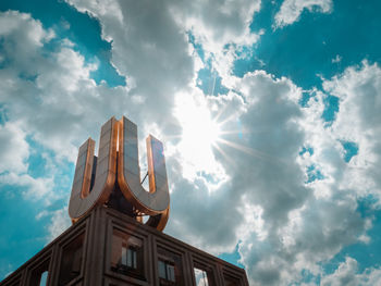 Low angle view of building against sky