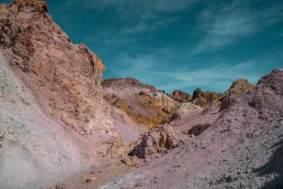 Rock formations against sky