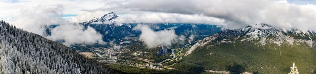 Panoramic view of landscape against sky