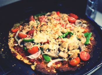 Close-up of served food