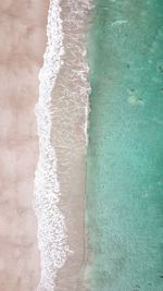 High angle view of beach