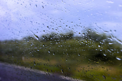 Raindrops on glass window