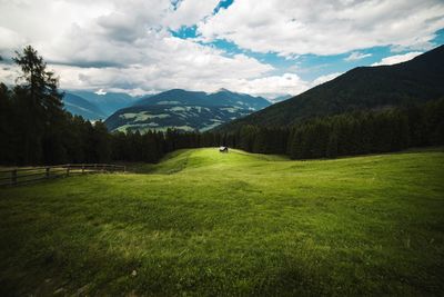 Scenic view of landscape against sky