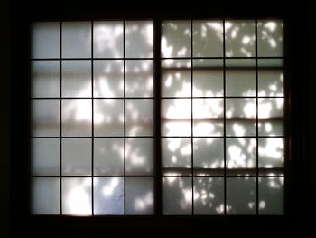 Full frame shot of glass window