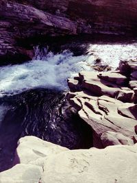 Scenic view of sea shore