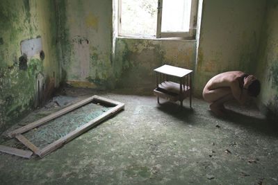 Interior of abandoned room