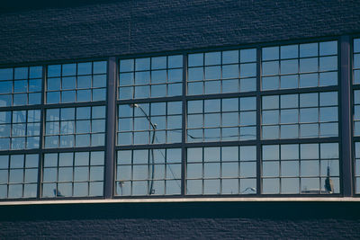 Reflection of window on water