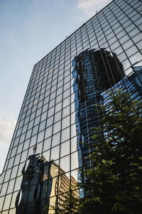 Low angle view of modern building