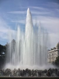 Fountain in the waterfall