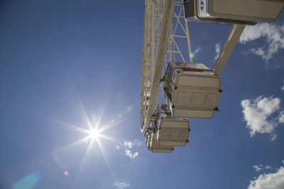 Low angle view of ferris wheel