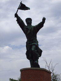 Low angle view of statue