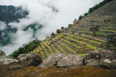 View of old ruins against sky