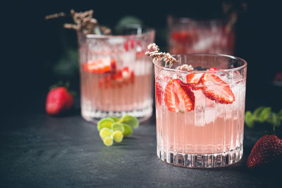 Close-up of drink on table