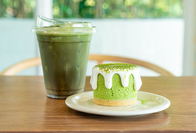 Close-up of drink on table