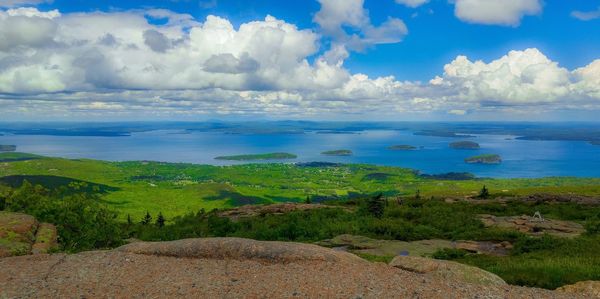 Scenic view of landscape against sky