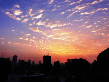 Cityscape at sunset