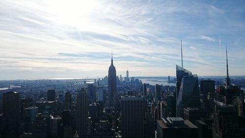 Skyscrapers against sky