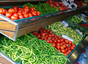 Various vegetables for sale at market