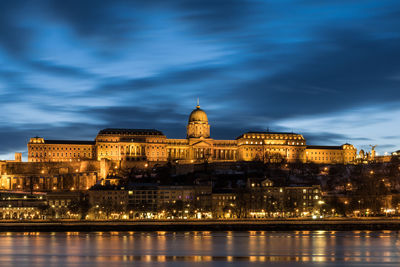 The castle of buda in blue hour