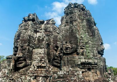 Old ruins of temple against sky