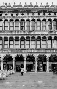 Classical facadewith arched windows