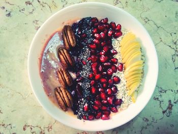 Directly above shot of berries in bowl